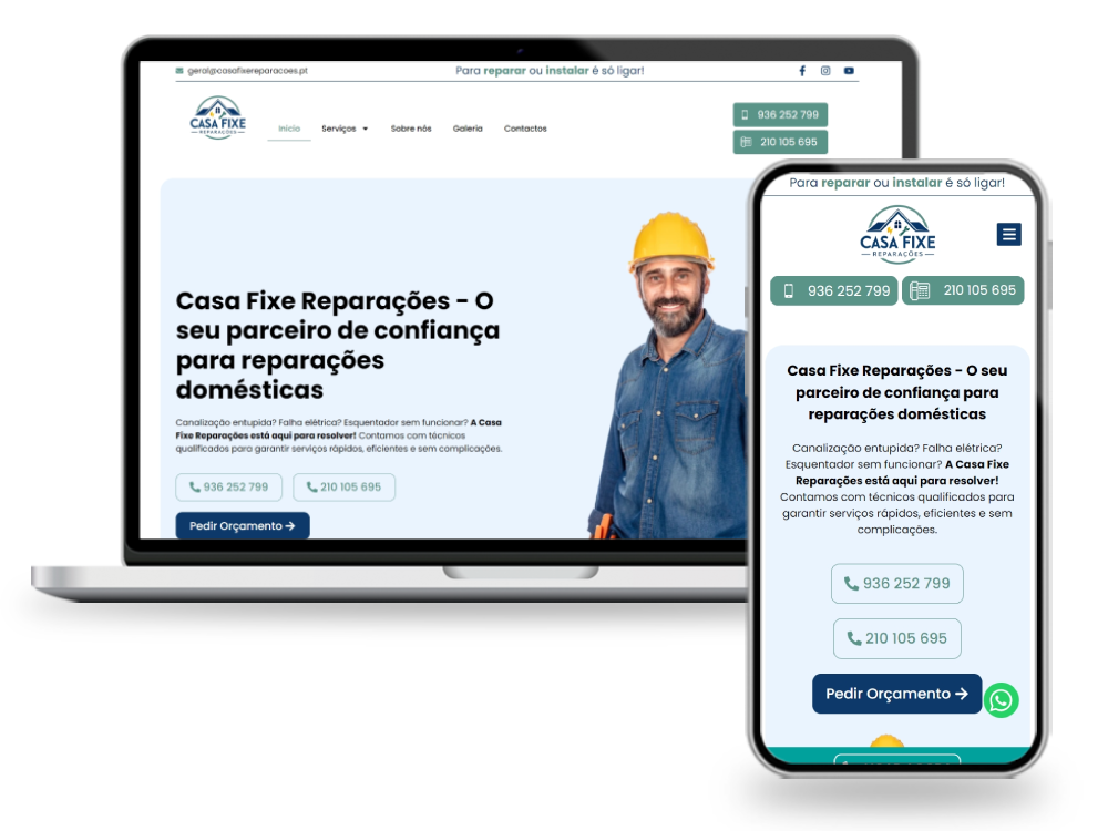 Mockup casa fixe reparações