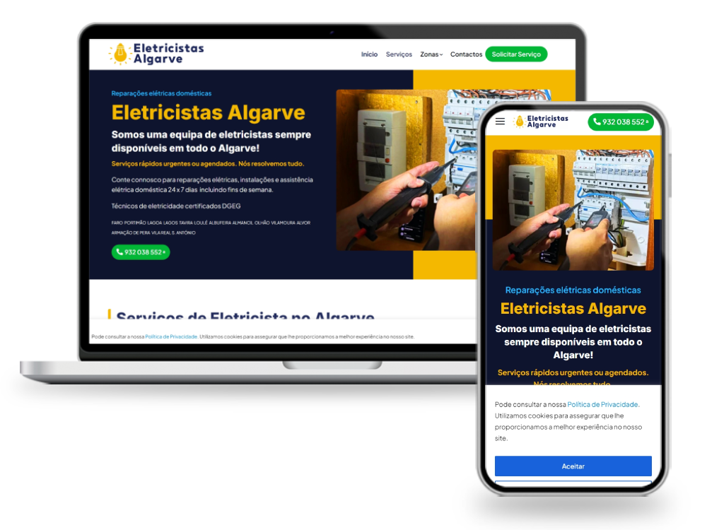 mockup eletricistas algarve