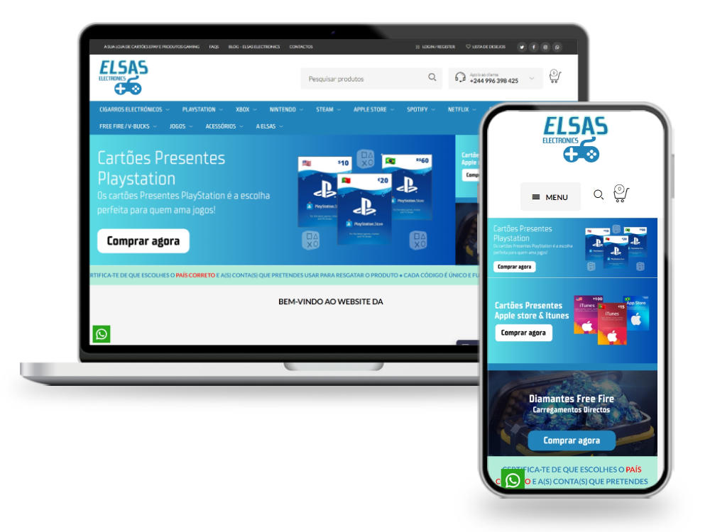 mockup elsas eletronics
