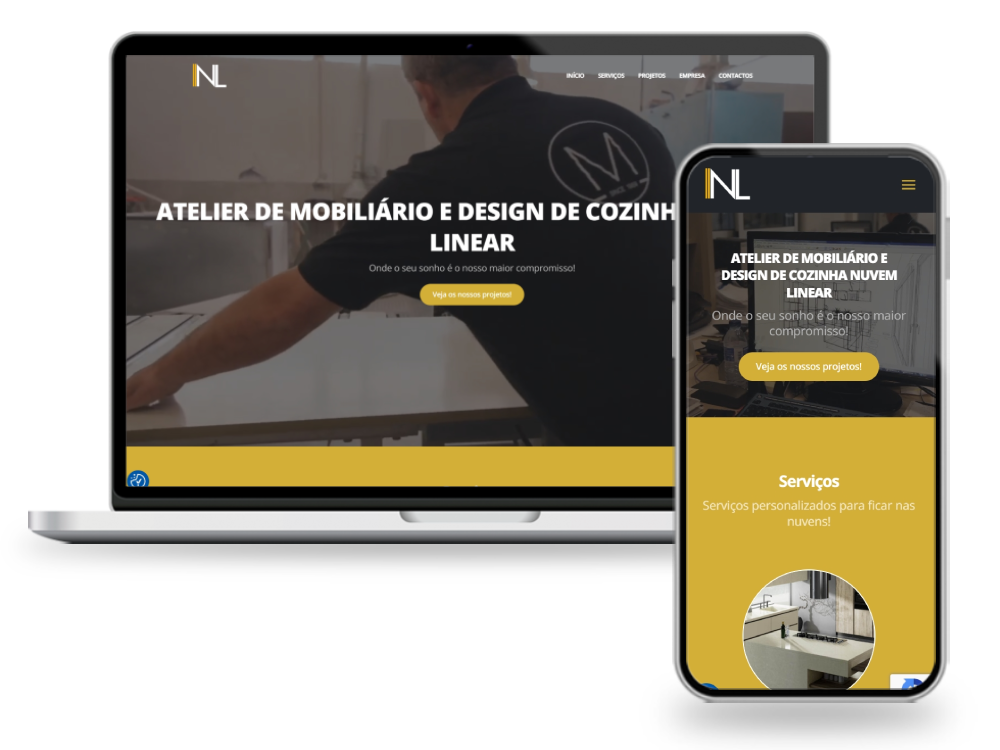 mockup nuvem linear