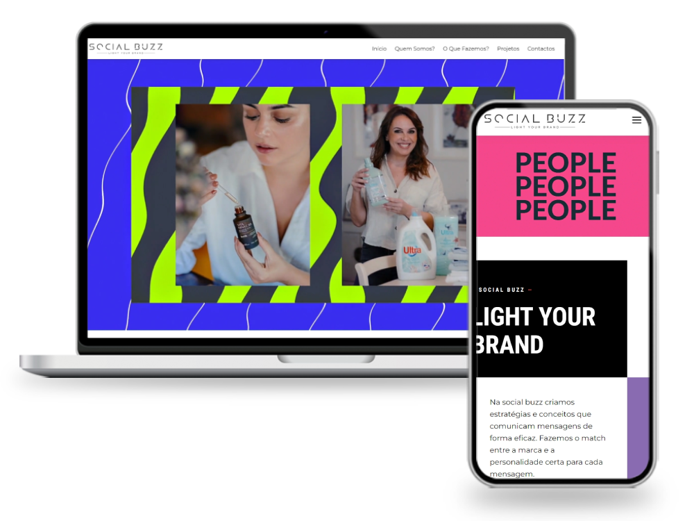 mockup social buzz